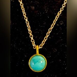 Turquoise &  925 SS Necklace